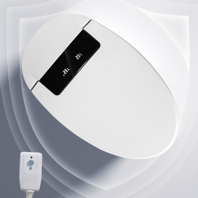 Modern All-In-One Toilet White Flush Toilet with Seat for Bathroom