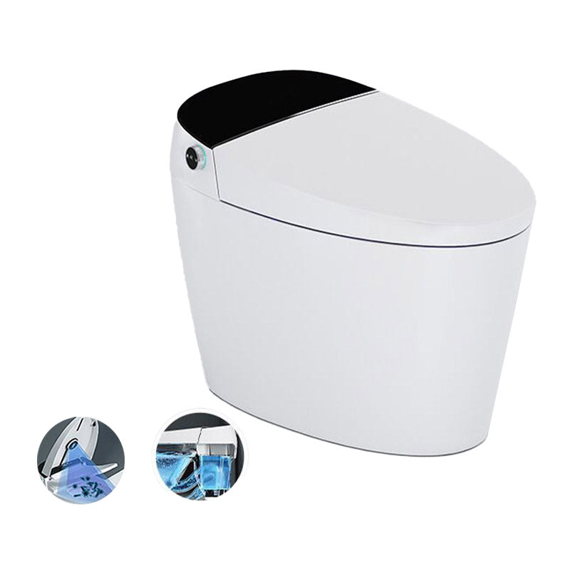 Modern All-In-One Toilet Bowl Siphon Jet Toilet with Seat for Bathroom