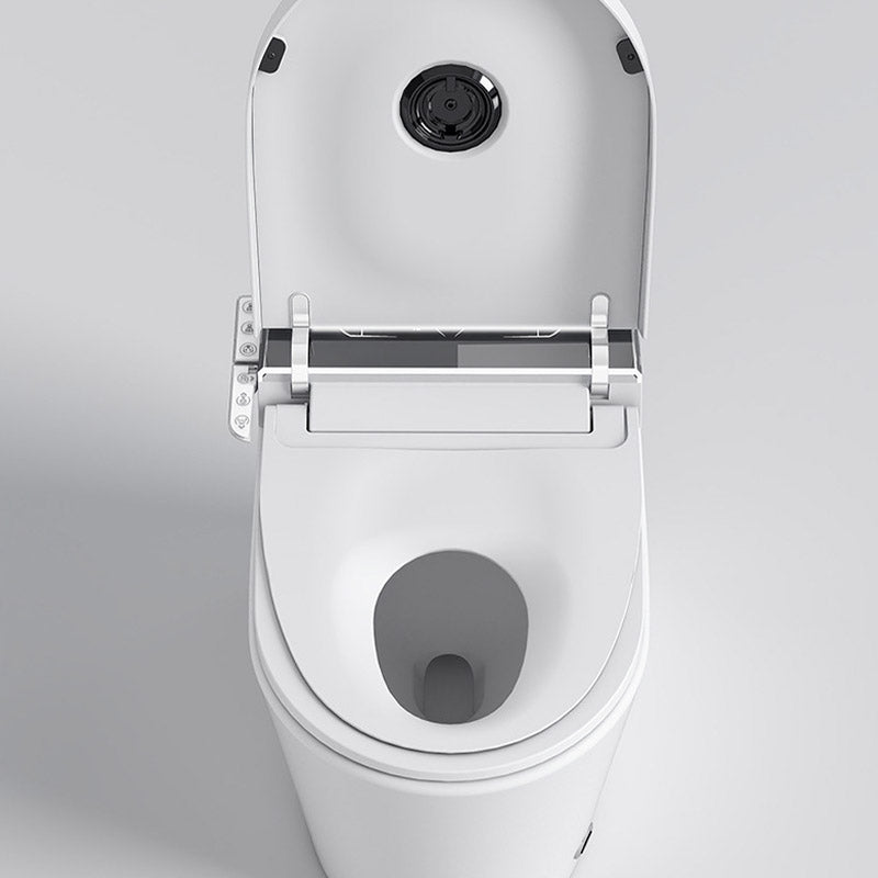 Modern White Heated Seat Toilet ABS Floor Mounted Flush Toilet with Seat
