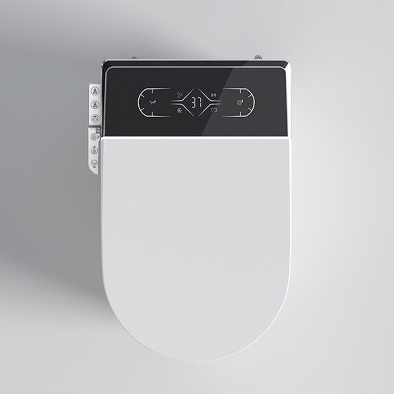 Modern White Heated Seat Toilet ABS Floor Mounted Flush Toilet with Seat