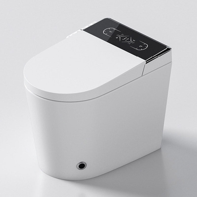 Modern White Heated Seat Toilet ABS Floor Mounted Flush Toilet with Seat