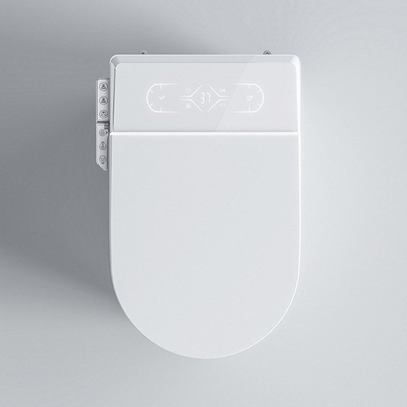 Modern White Heated Seat Toilet ABS Floor Mounted Flush Toilet with Seat