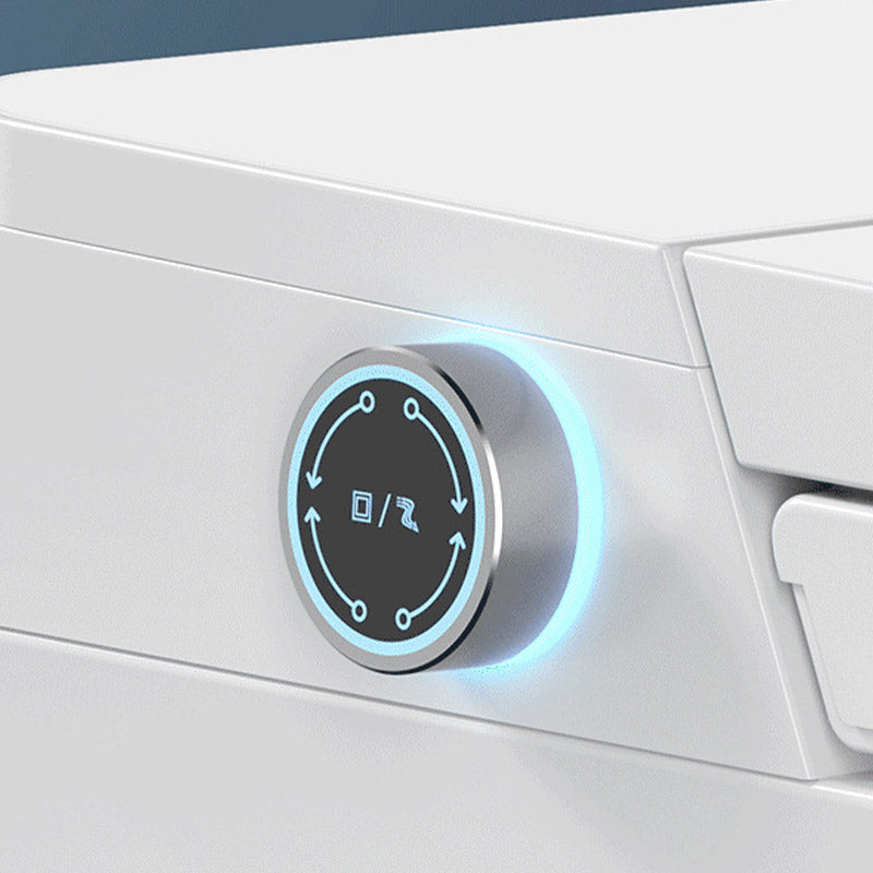 Modern White Skirted Toilet Bowl Siphon Jet Toilet with Seat for Bathroom