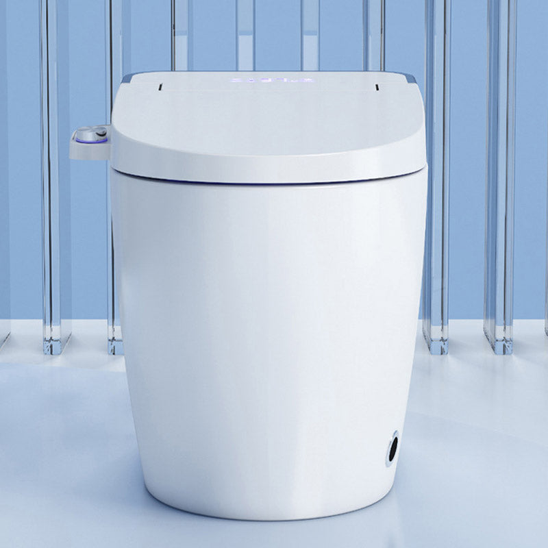 Modern White Skirted Toilet Bowl Siphon Jet Toilet with Seat for Bathroom