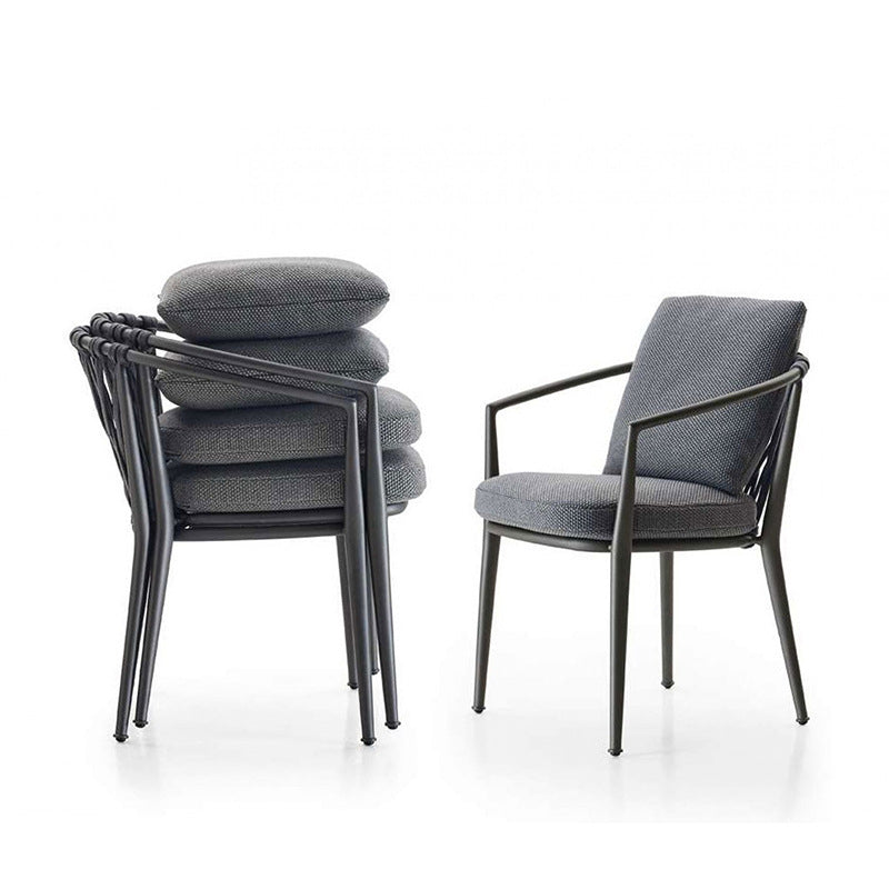 Boho Style 1/7 Pieces Dining Stone Set Rectangle Dining Table Set