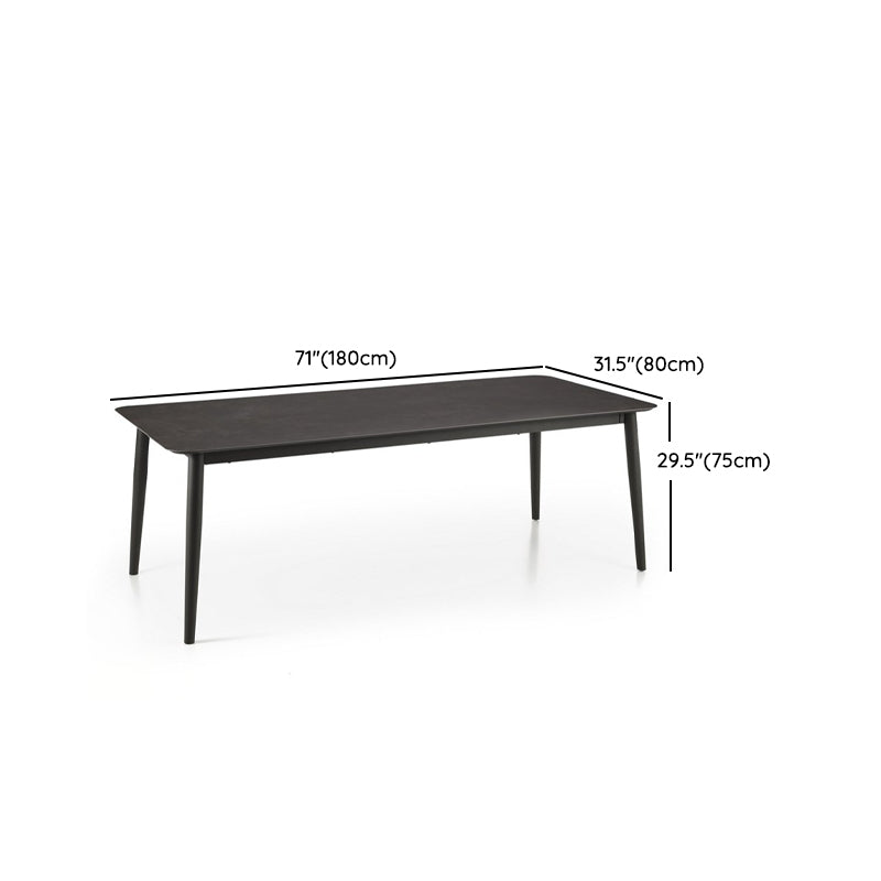 Boho Style 1/3/7 Pieces Dining Stone Set Metal Dining Table Set for Outdoor