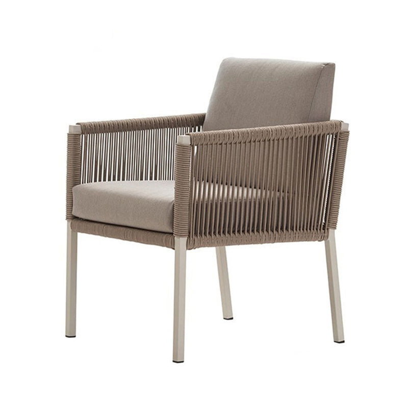 Boho Style 1/3/5/7 Pieces Dining Metal Set Wooden Dining Table Set for Outdoor