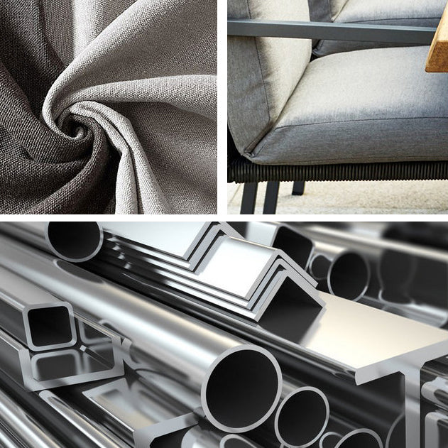 Boho Style 1/3/5/7 Pieces Dining Metal Set Wooden Dining Table Set for Outdoor