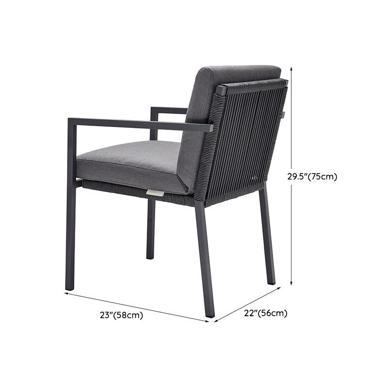 Boho Style 1/3/5/7 Pieces Dining Metal Set Wooden Dining Table Set for Outdoor