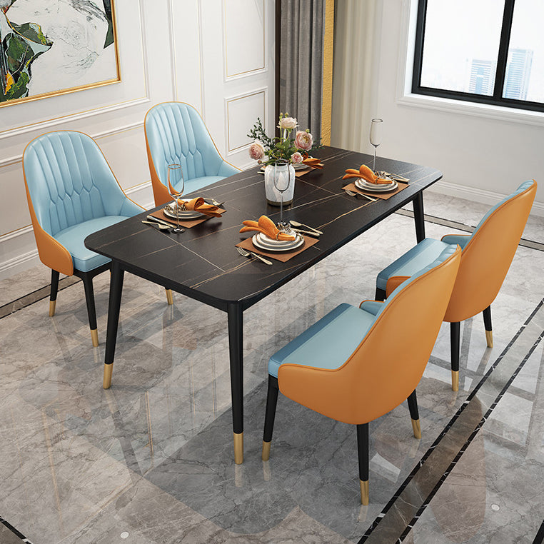 Modern 1/2/5/7 Pieces Dining Set Rectangle Stone Dining Table Set for Home