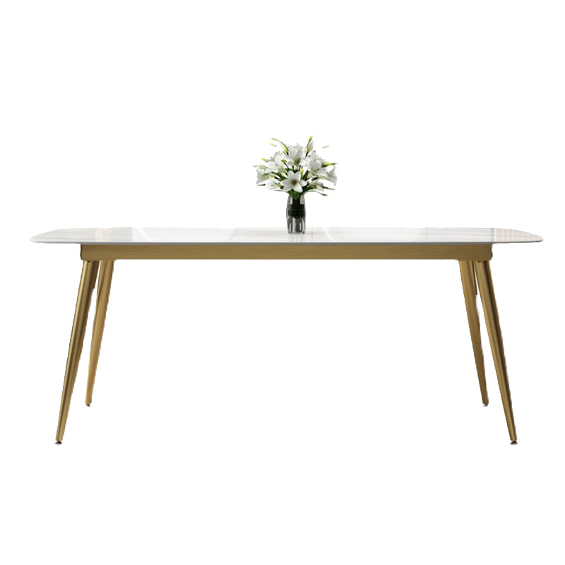 Scandinavian 1/2/5/7 Pieces Furniture Rectangle Stone Dining Table Set for Kitchen