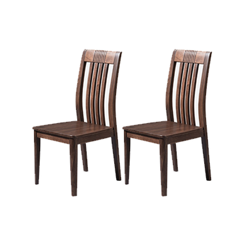 Traditional 1/2/7 Pieces Furniture Solid Wood Rectangle Dining Table Set in Brown