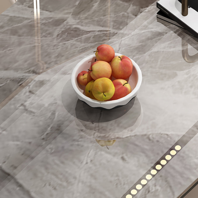 Minimalist 1/2/5/7 Pieces Furniture Stone Rectangle Dining Table Set for Home