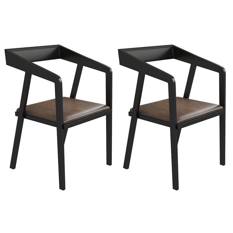 Industrial 1/2/5/7 Pieces Furniture Solid Wood Rectangle Dining Table Set in Brown