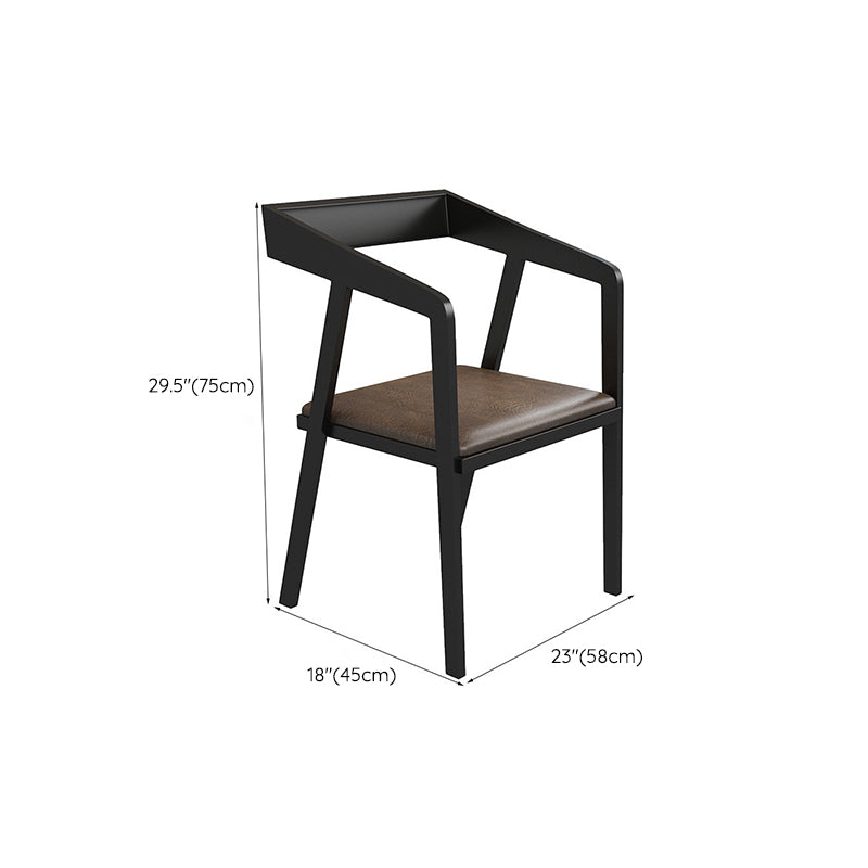 Industrial 1/2/5/7 Pieces Furniture Solid Wood Rectangle Dining Table Set in Brown