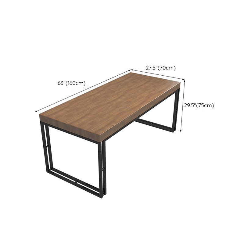 Industrial 1/2/5/7 Pieces Furniture Solid Wood Rectangle Dining Table Set in Brown