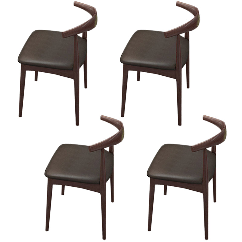 Contemporary 1/4/5 Pieces Furniture Rectangle Solid Wood Dining Table Set in Brown