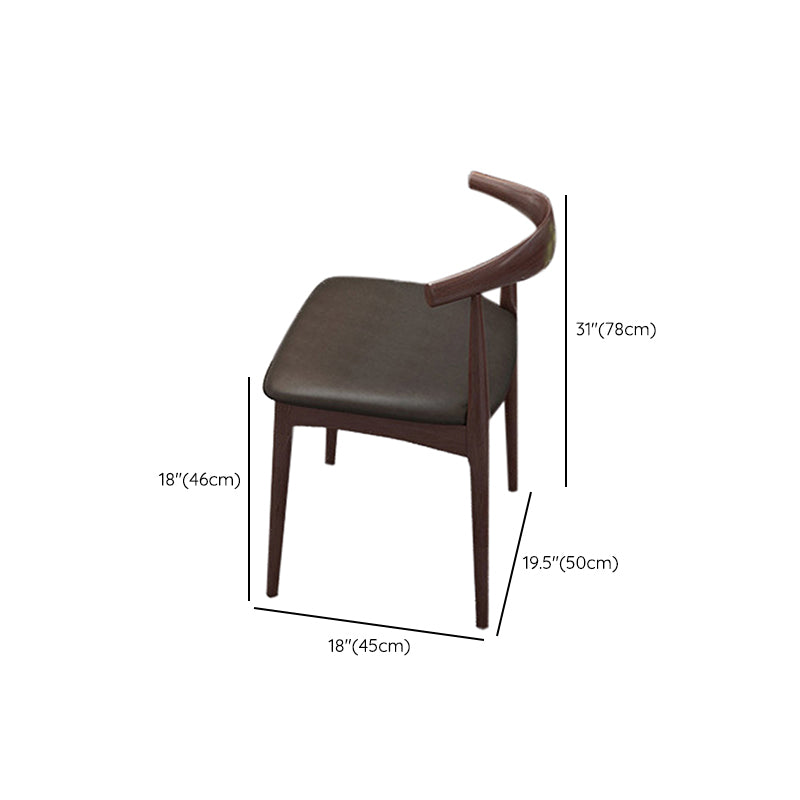 Contemporary 1/4/5 Pieces Furniture Rectangle Solid Wood Dining Table Set in Brown