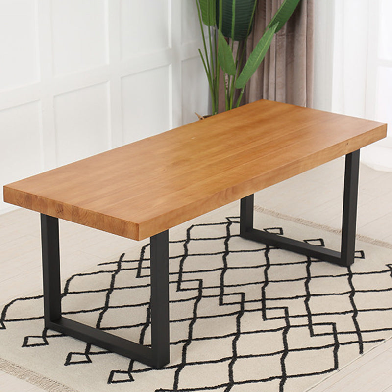 Industrial 1/4/5/7 Pieces Furniture Solid Wood Rectangle Dining Table Set in Brown