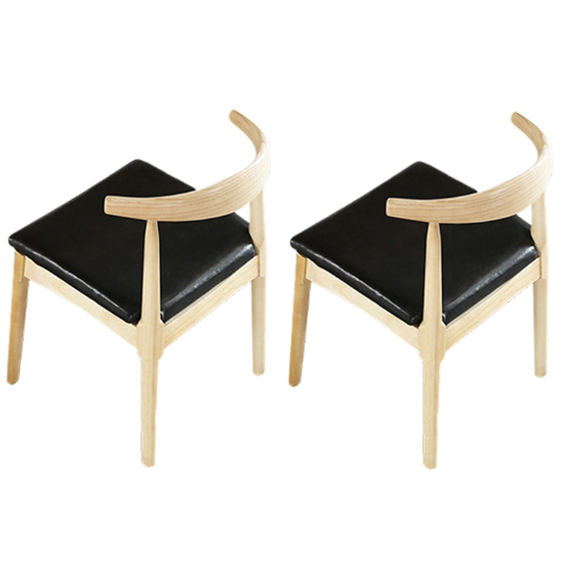 Minimalist 1/2/5 Pieces Furniture Solid Wood Rectangle Dining Table Set in Natural