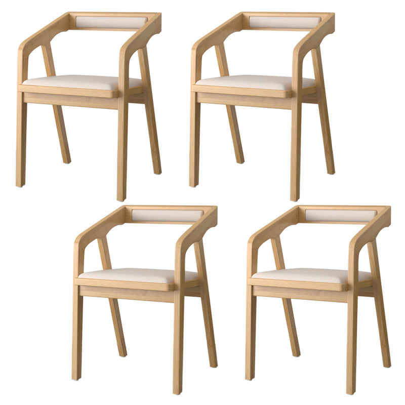 Industrial 1/4/5 Pieces Furniture Rectangle Solid Wood Dining Chairs Set in Brown