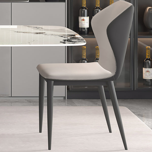 Rectangle Dining Set 1/5/7 Pcs Modern Sintered Stone Table and Wingback Chairs