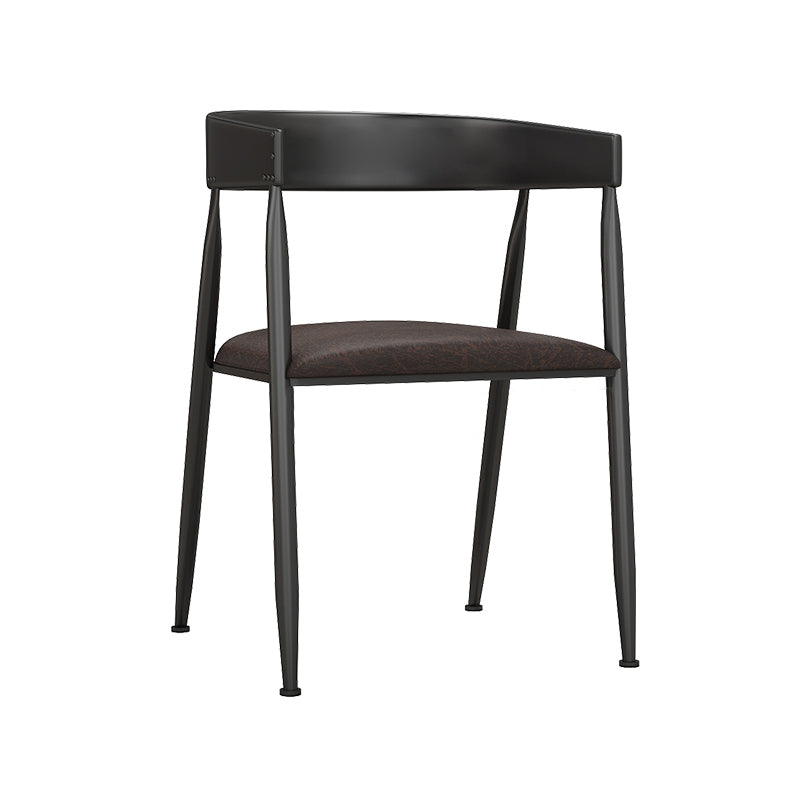 Industrial Dining Set 1/5 Pcs Solid Wood Dining Table and Metal Frame Chairs