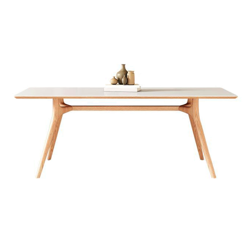 Modern Style Rectangle Table Set 1/2/5/7 Pieces Dining Set with Wood Legs for Home Use