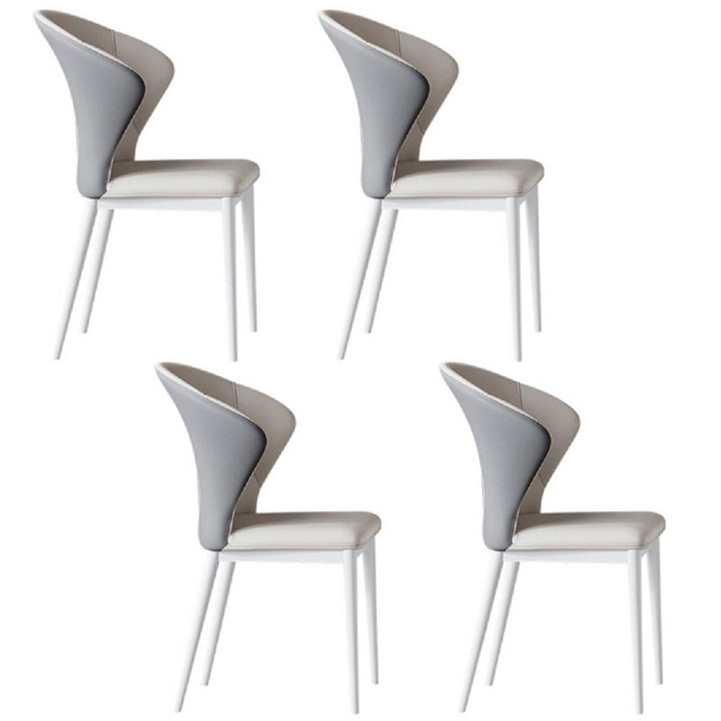 Rectangle Dining Set 1/4/5/7 Pcs Modern Stone Top Table with Wingback Chairs