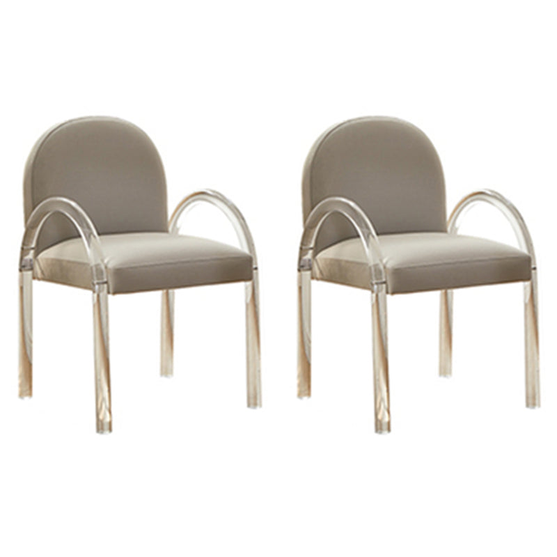 Modern Dining Set 1/2/3/4 Pcs Acrylic Frame Dining Table and Chairs