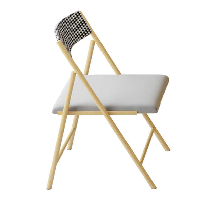 Folding Dining Table Set 1/3/5/7 Pcs Stone Top Dining Table with Upholstered Chairs