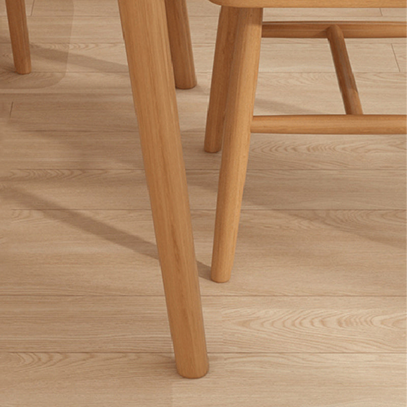 Solid Wood Dining Set 1/5 Pcs Rectangle Dining Table with Slat Back Chairs