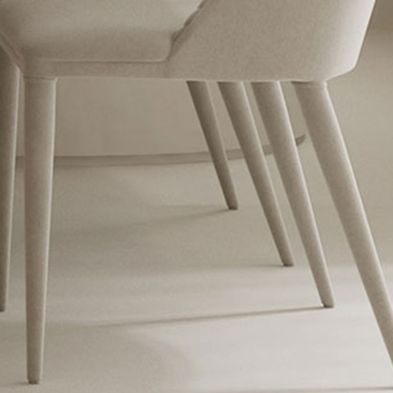 Modern Dining Set 1/5 Pcs Marble Dining Table with Upholstered Chairs