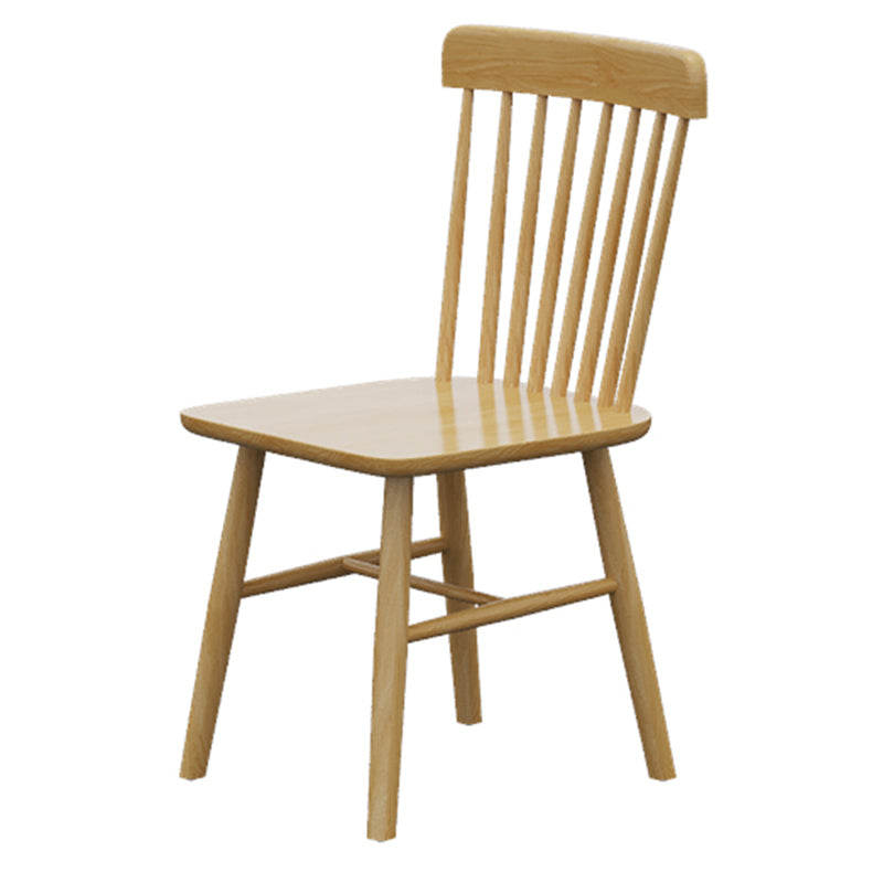 Solid Wood Dining Set 1/4/5 Pcs Rectangle Dining Table with Slat Back Chairs