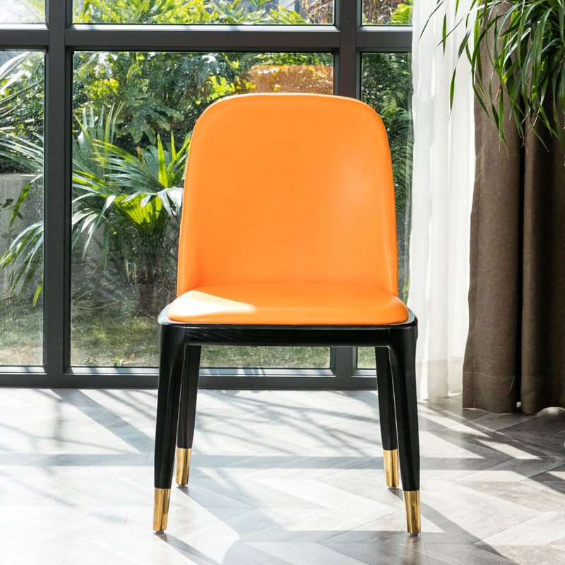 Kitchen Home Upholstered Dining Chairs Faux Leather Parsons Chair