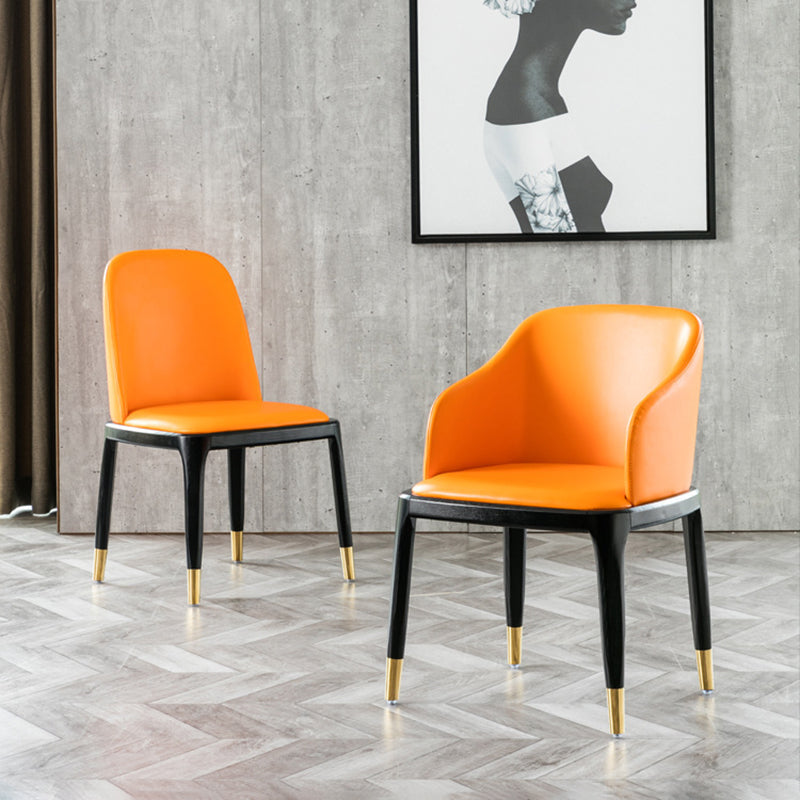 Kitchen Home Upholstered Dining Chairs Faux Leather Parsons Chair