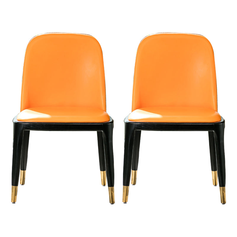 Kitchen Home Upholstered Dining Chairs Faux Leather Parsons Chair