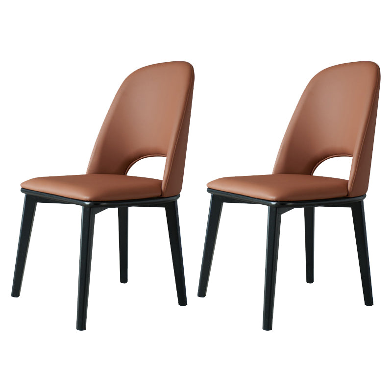 Industrial Home Indoor Chair Solid Wood Legs Dining Armless Chair