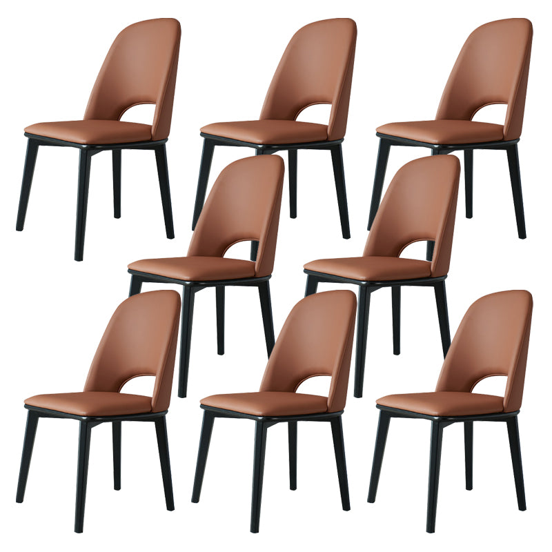 Industrial Home Indoor Chair Solid Wood Legs Dining Armless Chair