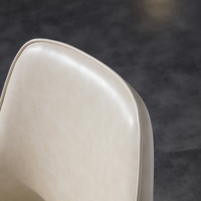 Leather Arm Chair Glam Style Indoor Dining Chair for Dining Room