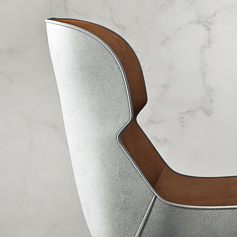 Glam Style Parsons Side Chair Metal Base Indoor Dining Chair