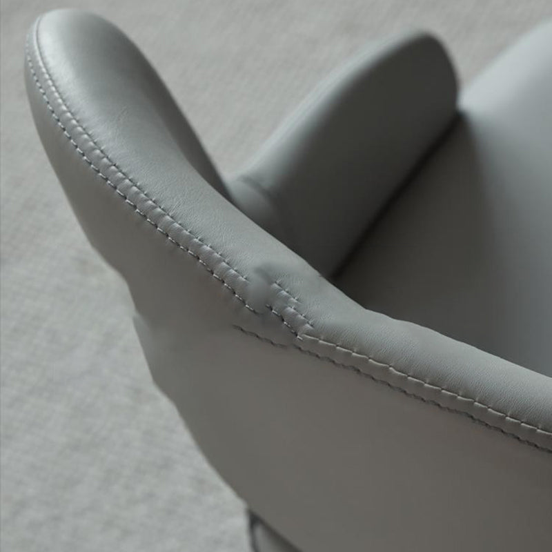 Open Back Home Dining Chair Wooden legs Arm Chair with Upholstered