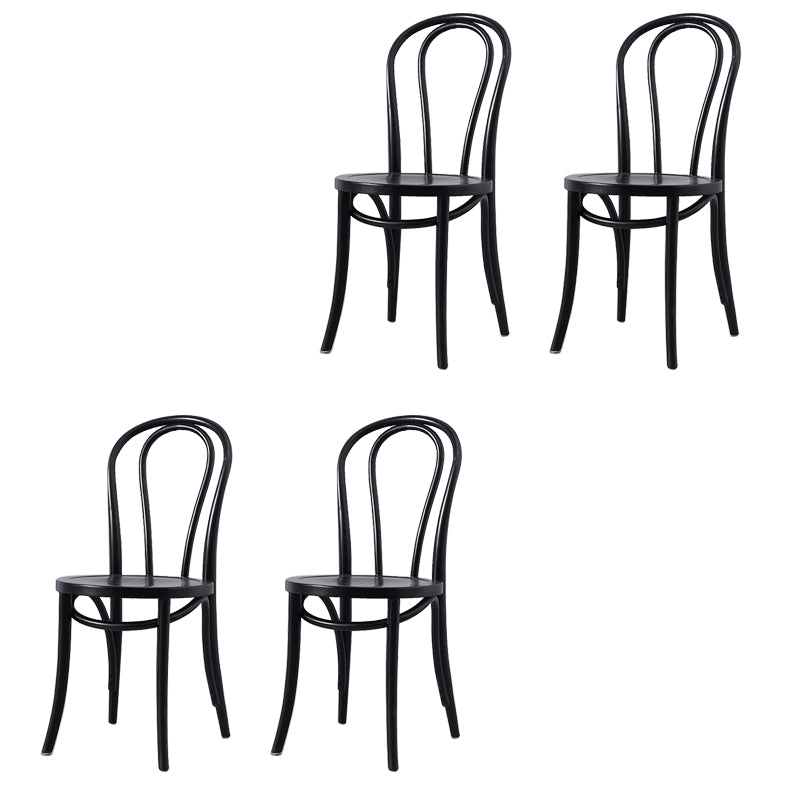 Solid Wood Side Chair Modern Windsor Indoor Dining Chair for Home