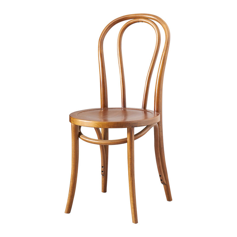 Solid Wood Side Chair Modern Windsor Indoor Dining Chair for Home
