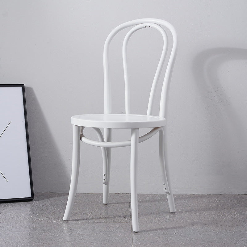 Solid Wood Side Chair Modern Windsor Indoor Dining Chair for Home