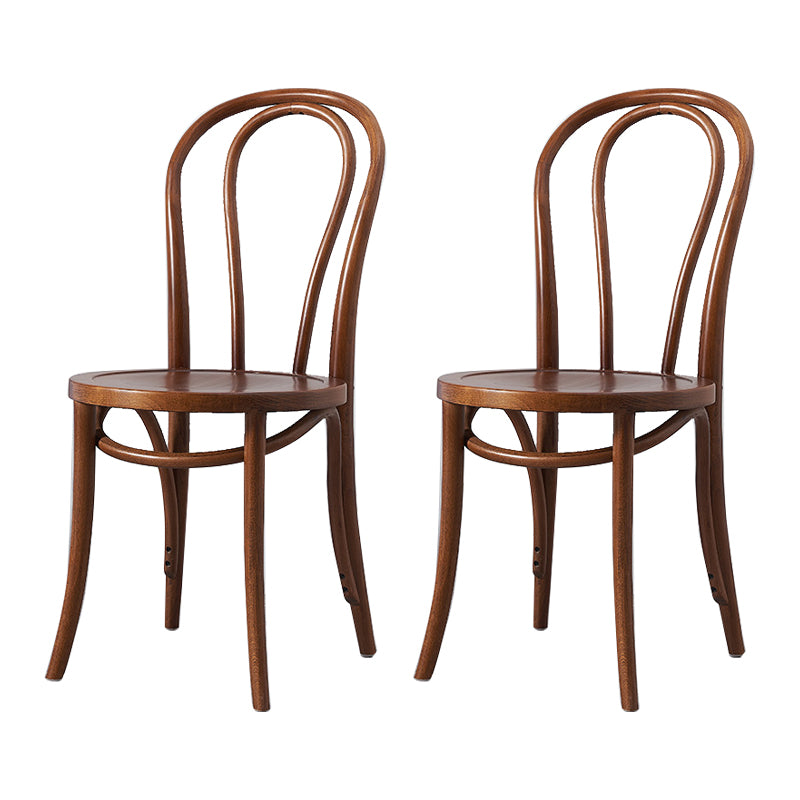 Solid Wood Side Chair Modern Windsor Indoor Dining Chair for Home