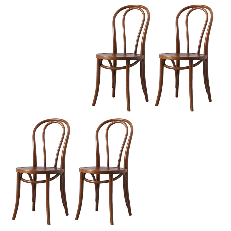 Solid Wood Side Chair Modern Windsor Indoor Dining Chair for Home
