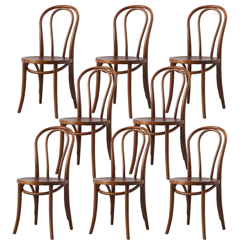 Solid Wood Side Chair Modern Windsor Indoor Dining Chair for Home