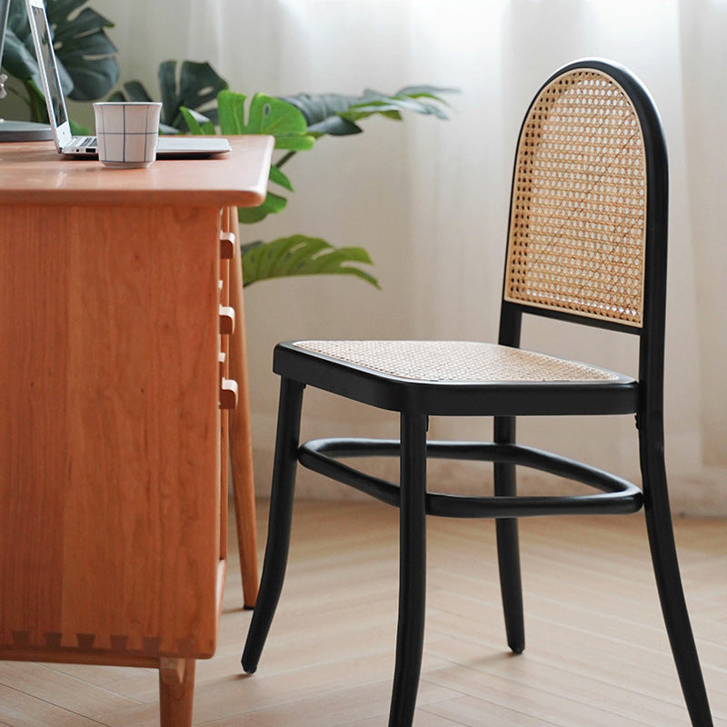 Solid Wood Side Chair Modern Indoor Dining Chair for Home Use