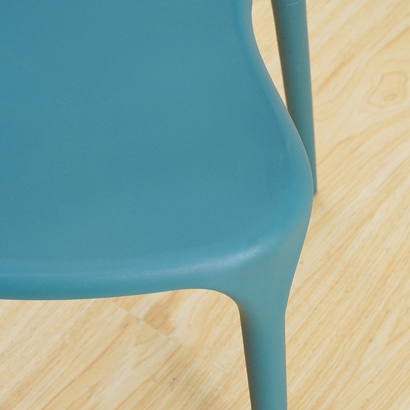 Glam Indoor-Outdoor Chair Stacking Dining Armless Side Chair